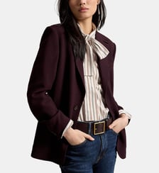 Blazer droit en crêpe de laine Polo Ralph Lauren