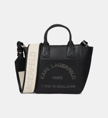 Sac cabas cuir signature Karl Lagerfeld