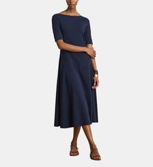 Robe ajusté midi manches courtes Lauren Ralph Lauren