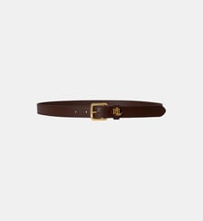 Ceinture fine passant en cuir signature Lauren Ralph Lauren