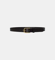 Ceinture Skinny en cuir à boucle ronde Lauren Ralph Lauren