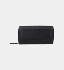 Portefeuille zippé en cuir Karl Lagerfeld
