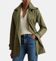 Trench-coat croisé en coton mélangé Lauren Ralph Lauren