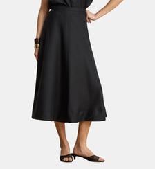 Jupe trapèze mi-longue en lin Lauren Ralph Lauren