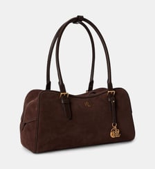 Grande sac Marcy zippé en daim Lauren Ralph Lauren