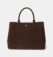 Grand sac Marcy en daim perforé Lauren Ralph Lauren