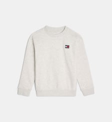 Sweat droit signature en coton Tommy Hilfiger