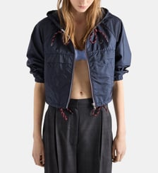 Veste légère droite en Re-Nylon Prada