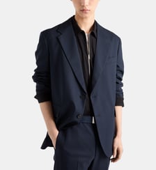 Chemise droite en coton Prada