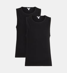 Lot de 2 débardeurs Core Rib coton bio Organic Basics