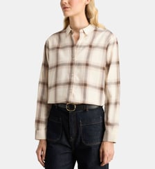Chemise droite Alma Fla carreaux coton Galeries Lafayette