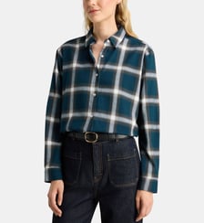 Chemise droite Alma Fla carreaux coton Galeries Lafayette