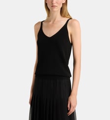 Débardeur Fanny Lu lurex brillants Galeries Lafayette
