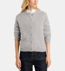 Cardigan droit Friend C maille mousseuse Galeries Lafayette