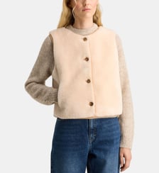 Veste sans manches Fabiola réversible laine Galeries Lafayette