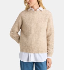 Pull droit Friend R maille mousseuse Galeries Lafayette