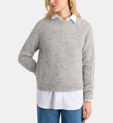 Pull droit Friend R maille mousseuse Galeries Lafayette