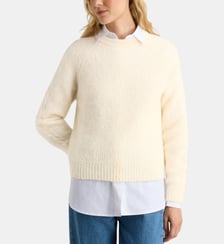 Pull droit Friend R maille mousseuse Galeries Lafayette