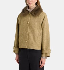 Blouson Arthur Fur col effet fourrure Galeries Lafayette