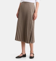 Jupe midi Charlotte Asi plissée coton  Galeries Lafayette