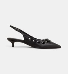 Escarpins kitten slingback ajourés Clara Galeries Lafayette