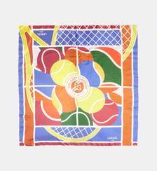 Carré de soie à motif Lancel