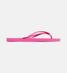 Tongs slim unies brides métallisées Havaianas