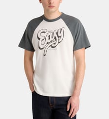 T-shirt droit Roy raglan coton Nudie Jeans