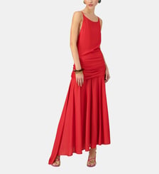 Robe longue fluide bretelles dos nu Mirae