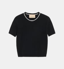 Pull ajusté en laine manches courtes Valentino Garavani