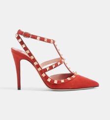Escarpins Rockstud en daim Valentino Garavani