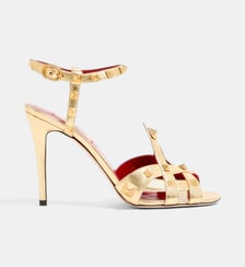 Sandale Studdy en nappa laminé Valentino Garavani