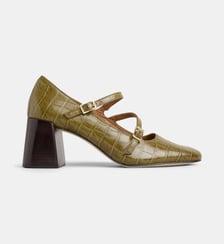 Babies Claudine cuir façon croco Galeries Lafayette