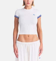 T-shirt Stretch Knit Cropped Crewneck NikeSKIMS