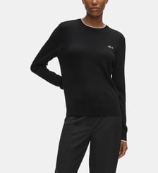 Pull droit laine mérinos Karl Lagerfeld