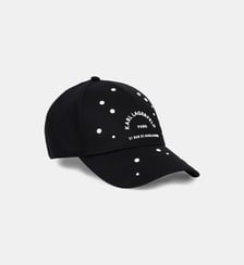 Casquette signature à perles Karl Lagerfeld