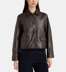 Veste courte Olive cuir Jodhpur