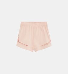 Short Palme ample en coton et lin détails ajourés Roseanna