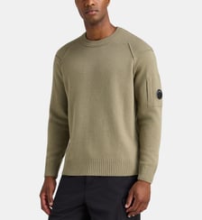 Pull droit lens en maille laine C.P. Company