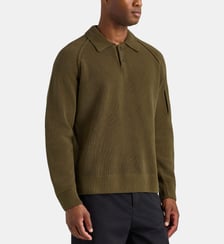 Pull polo droit lens en maille coton C.P. Company