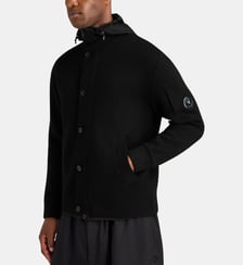 Blouson droit réversible à capuche laine C.P. Company