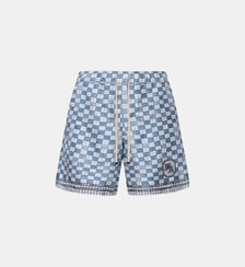 Short Ma Checked à carreaux en soie Amiri