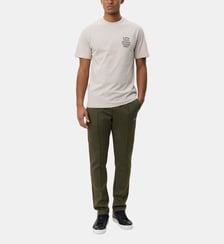 T-shirt droit coton organique lettrage Les Deux
