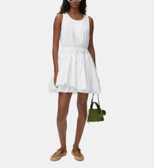 Robe droite mi-longue en coton Loewe