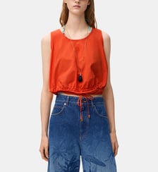 Top droit sans manches en coton Loewe
