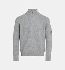 Pull camionneur zippé en laine stretch C.P. Company