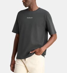 T-shirt droit Sauni coton bio délavé Samsoe Samsoe