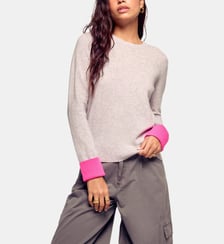 Pull Col Rond Bicolore From Future