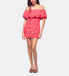 Robe Courte Col Bardot From Future