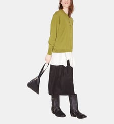 Jupe Midi Rosie en Satin d'Acétate Roseanna